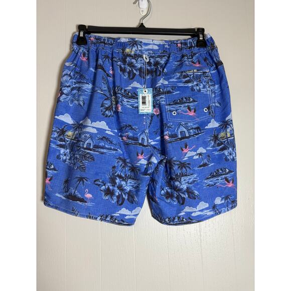 Johnnie-O Drawstring Swim Trunks Medium NWT Copacabana Paradise - Picture 3 of 4